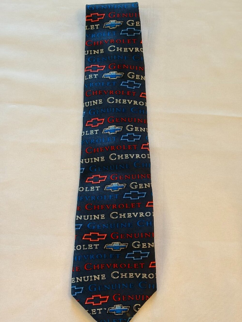 RM Style Chevrolet Emblem Tie Blue and Red